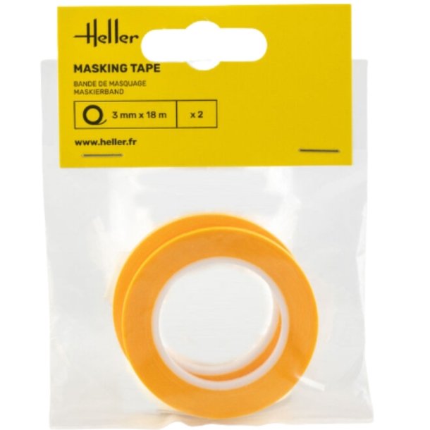 Heller Masking Tape 3 mm x 18 m (2 stk.)