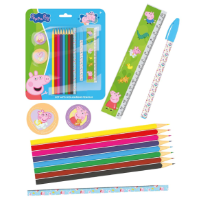 Greta Gris skrivset med tillbeh�r