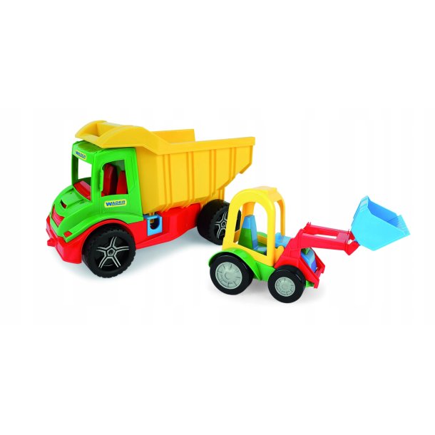 Wader Multi Truck Lastbil med Buggy Bulldozer - 2 dele