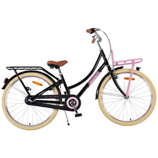 Volare Excellent 24&Prime; Juniorcykel &ndash; Sort - Shimano 3 gear