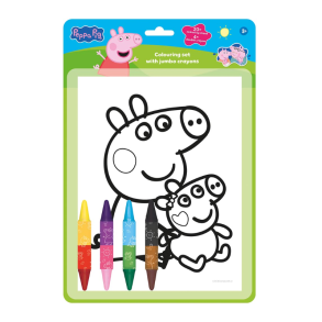 Greta Gris f�rgl�ggningsset med f�rgpennor