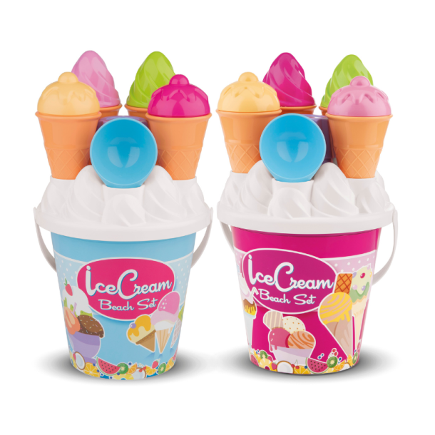 Isvaffel spands�t m. 14 dele - ass. farver