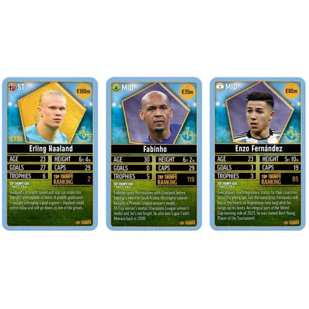 Topp Trumps Vrldsfotbollsstjrnor Topp 200 - Paket 3