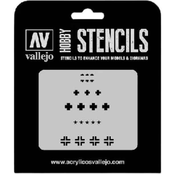 Vallejo Stencil Assorted German WWII Tank Markings (AFV Markings)