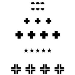 Vallejo Stencil Assorted German WWII Tank Markings (AFV Markings)