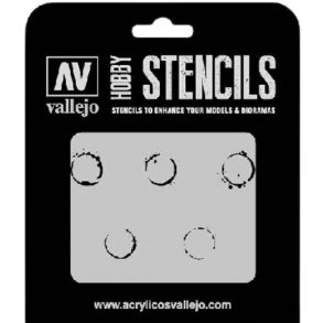 Vallejo Stencil Drum Oil Markings (AFV Markings)