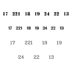 Vallejo Stencil Soviet Numbers WWII (AFV Markings)