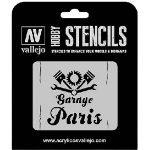 Vallejo Stencil Vintage Garage Sign (Lettering & Signs)