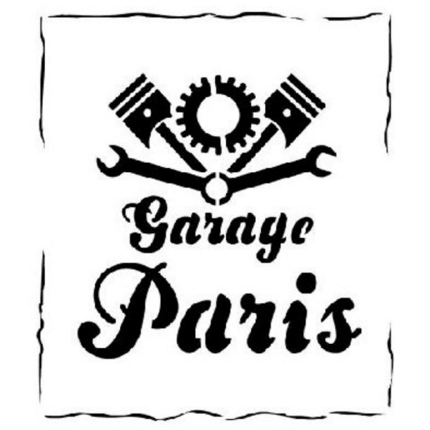 Vallejo Stencil Vintage Garage Sign (Lettering &amp; Signs)