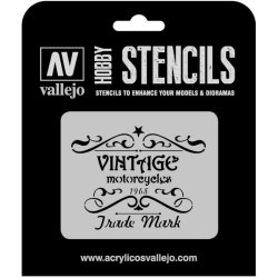 Vallejo Stencil Vintage Motorcycles Sign (Lettering &amp; Signs)