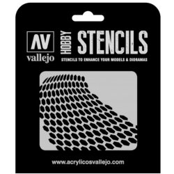 Vallejo Stencil Distorted Honeycomb (Sci-Fi &amp; Fantasy)