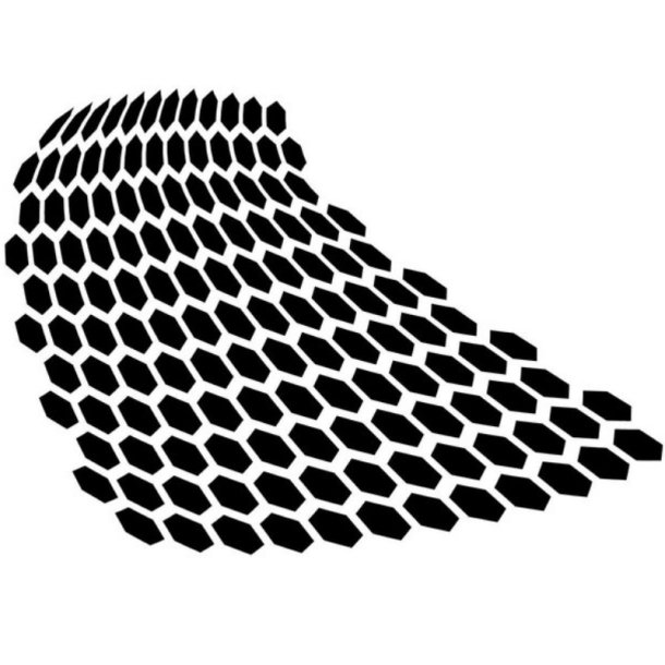 Vallejo Stencil Distorted Honeycomb (Sci-Fi &amp; Fantasy)