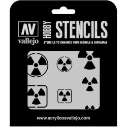 Vallejo Stencil Radioactivity Signs (Sci-Fi &amp; Fantasy)