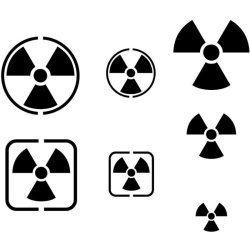 Vallejo Stencil Radioactivity Signs (Sci-Fi &amp; Fantasy)