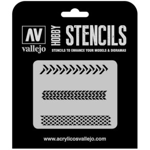 Vallejo Stencil Tyre Markings (Texture Effects)