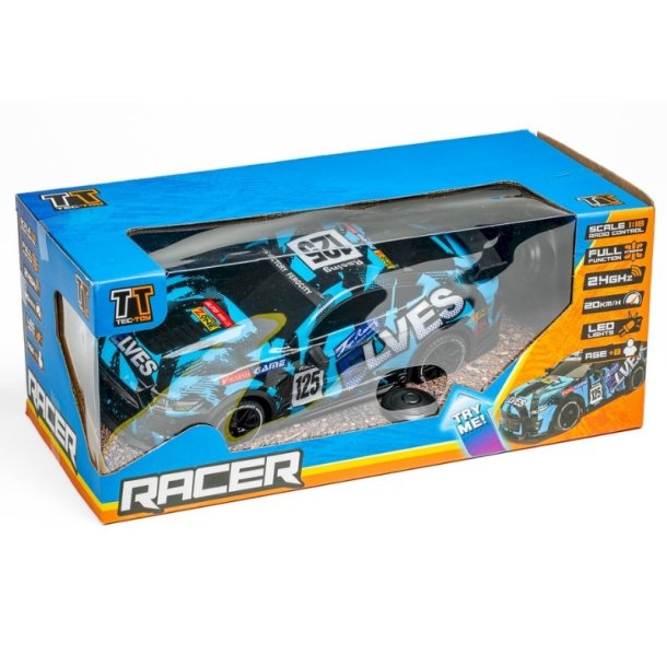 TEC-TOY Elves R/C 1:18 (20 km/t) 2,4GHz w/light &amp; Try Me, blue