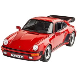 Revell Gift Set Porsche 911 Turbo 50th Anniversary - 1:24 Modelbil med lim og grundmaling