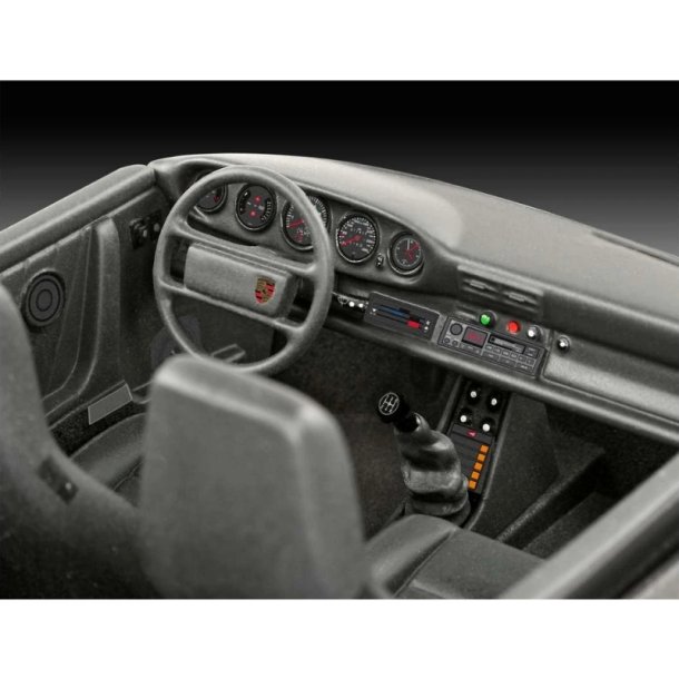 Revell Gift Set Porsche 911 Turbo 50th Anniversary - 1:24 Modelbil med lim og grundmaling