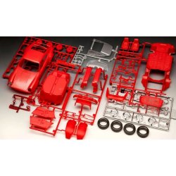 Revell Gift Set Porsche 911 Turbo 50th Anniversary - 1:24 Modelbil med lim og grundmaling