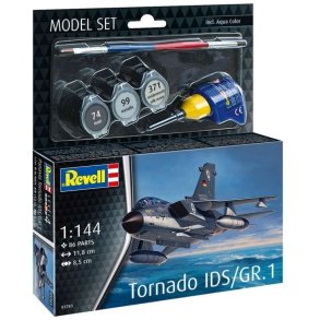 Revell Model Set Panavia Tornado IDS/GR.1 - 1:144 Modelfly med lim og grundmaling