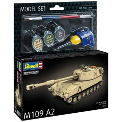 Revell Model Set M109 A2 - 1:72 Modelkampvogn med lim og grundmaling