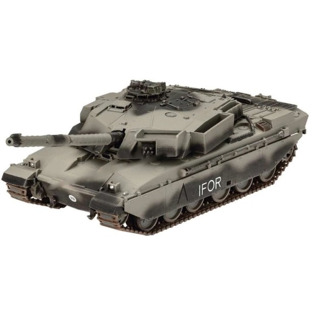 Revell Model Set Challenger 1 - 1:72 Modelkampvogn med lim og grundmaling
