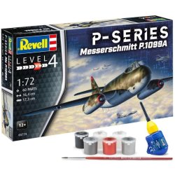Revell Messerschmitt P.1099A - P-Series 1:72 Modelfly med lim og grundmaling