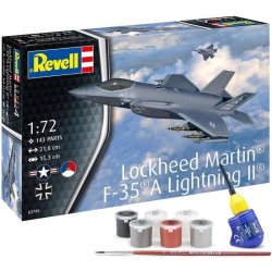 Revell Lockheed Martin F-35A LightningII-Country - 1:72 Modelfly med lim og grundmaling