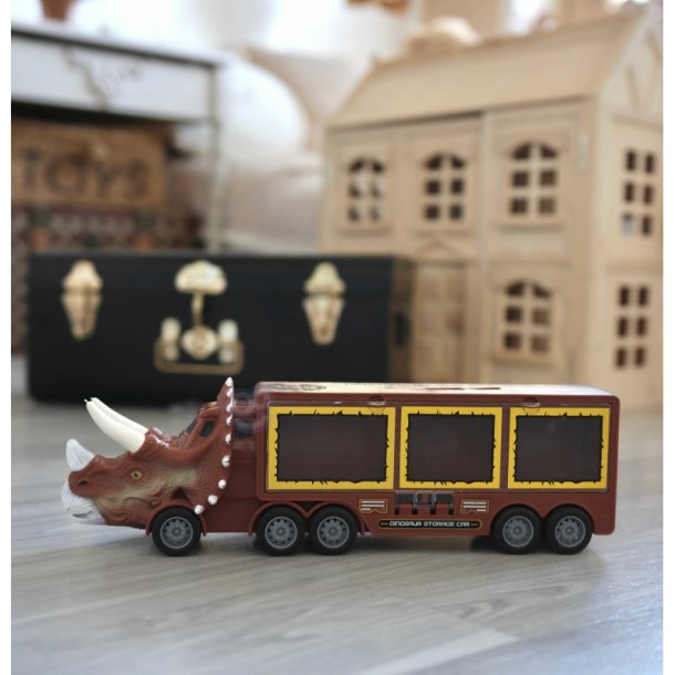 Dinosaur-lastbil med udskyder og 15 dele