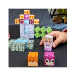 WOOPIE Magnetiske Byggeklodser 48 dele - Montessori 3D Bygges�t