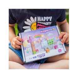WOOPIE Magnetiske Byggeklodser 48 dele - Montessori 3D Bygges�t