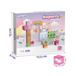 WOOPIE Magnetiske Byggeklodser 48 dele - Montessori 3D Bygges�t