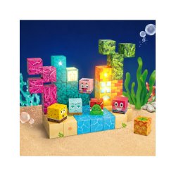 Magnetiske Byggeklodser - Svampebob firkant 63 Dele
