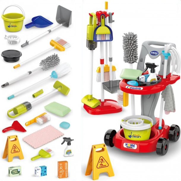 WOOPIE XXL Rengringsst 3-i-1 med Rullevogn  29 Dele (fra 3 r)