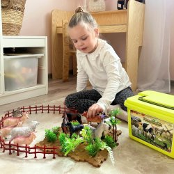 Grddyr st med kuffert, 57 dele