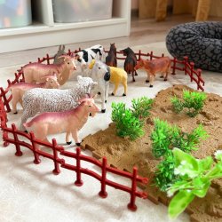 Grddyr st med kuffert, 57 dele