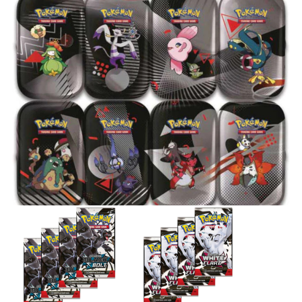 Pokemon TCG: Black Bolt &amp; White Flare Mini Tin