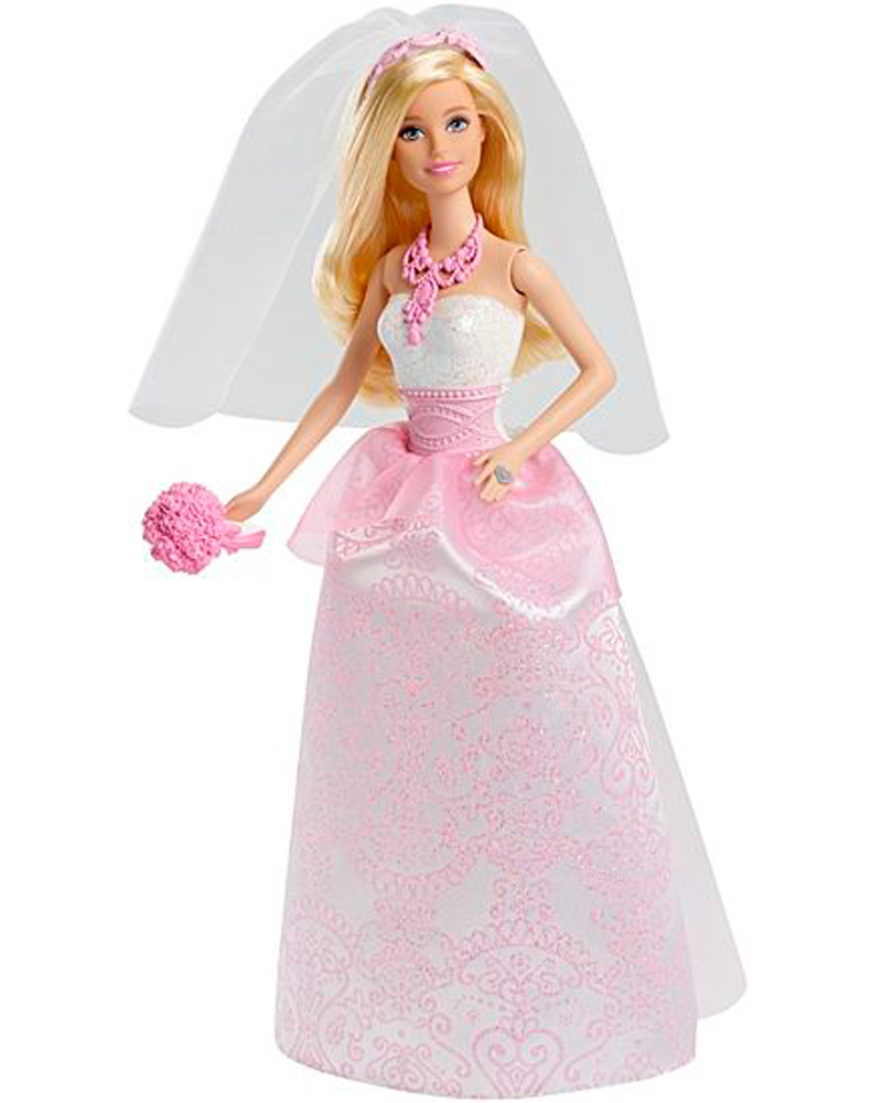 Barbie brude dukke - Flot barbie brudedukke med kjole tilbehør