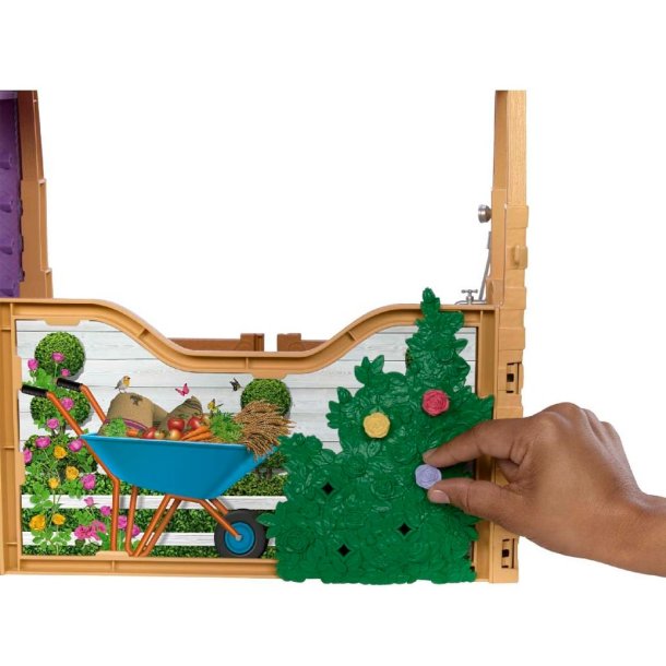 Barbie hestestald med 25 dele