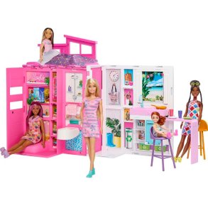 Barbie Getaway House  Foldbart dukkehus med dukke