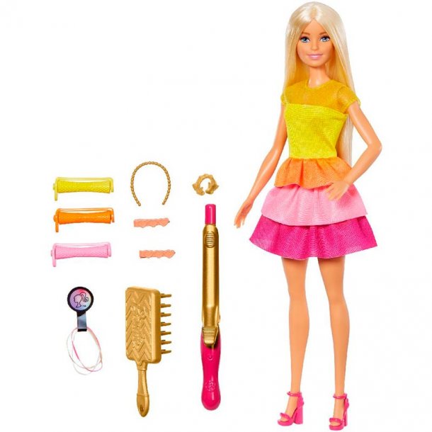 Barbie hår curler sæt