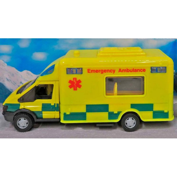 Ambulance med lys og lyd
