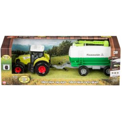 Bull traktor med gyllevogn