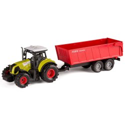 Bull traktor med vogn