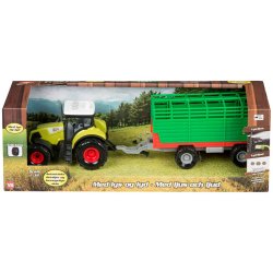 Bull traktor med kreaturvogn