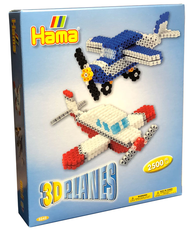 gaveæske 3243 - 3D fly - midi perler - køb hama perler her: