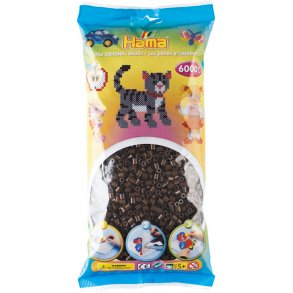 Hama midi perler 205-12 - 6000 stk. brune