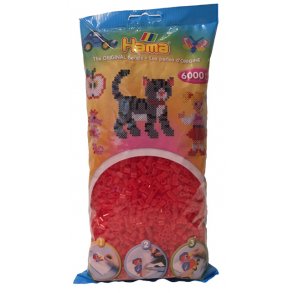 Hama midi perler 205-13 - 6000 stk. transparent rd