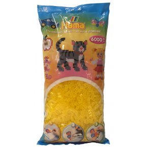 Hama midi prlor 205-14 - 6000 st. transparent gul