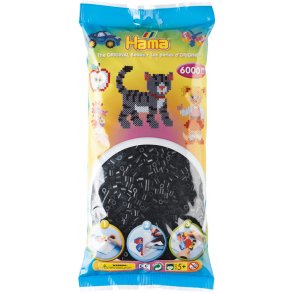 Hama midi prlor 205-18 - 6000 st. svart